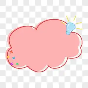 可爱小动物边框底纹粉嫩边框对话框气泡素材