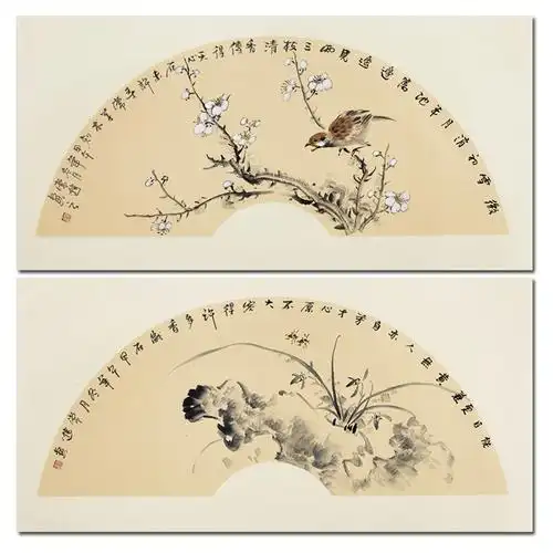 常进 梅兰竹菊 广州美院