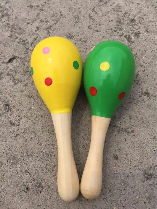 厂家直销批发 小号沙锤 儿童手摇乐器 木质益智乐器热卖