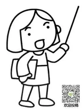 老师和小伙伴画像简笔画