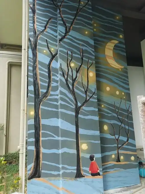 墙绘插画