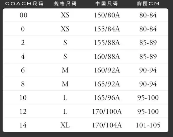 xl衣服的尺码对照表比如16080a1658