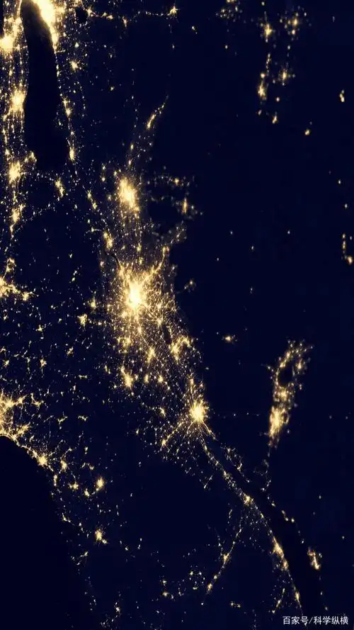 超高分辨率:地球之夜,全球夜晚人类活动灯光分布图