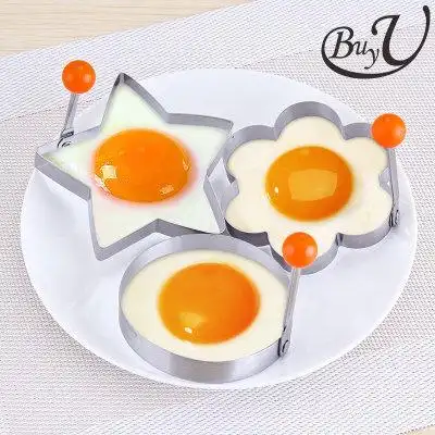 加厚不锈钢煎蛋模型 爱心型煎蛋器模具荷包蛋模具创意厨房diy工具