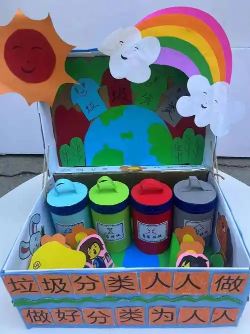 绿色低碳节能先行泗县青少年垃圾分类主题优秀手工作品展示二