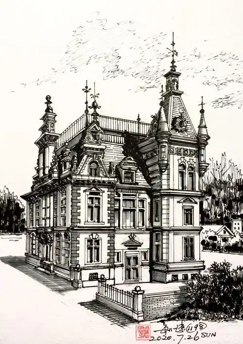 【学画】建筑手绘