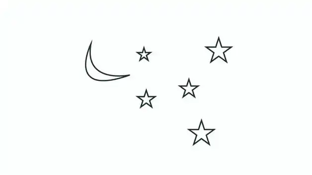 怎么画星空简笔画