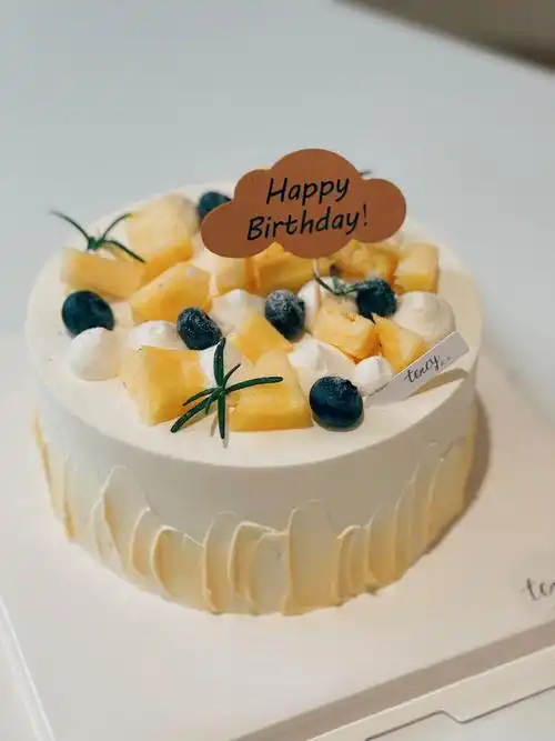 清新水果蛋糕简易蛋糕