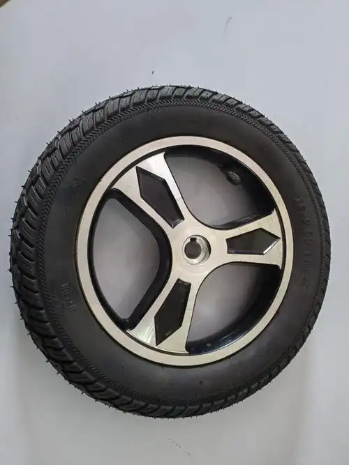 老年代步车电动轮椅车轮毂12寸后轮