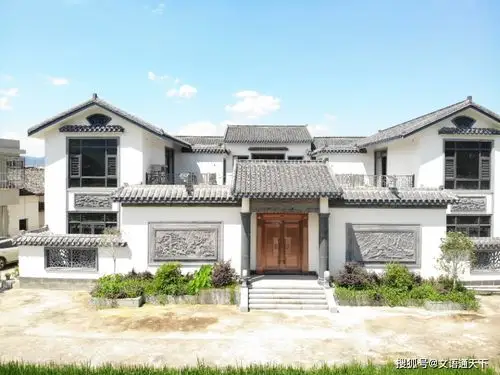 双层中式四合院别墅,居然还可以这样,真是让爸妈羡慕不已