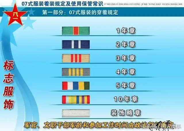 新兵必备:看懂了这个资历章,你就知道了军官的级别