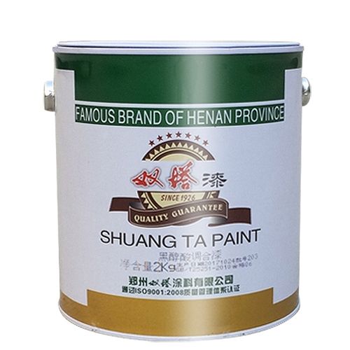 仁聚益双塔油漆醇酸调和漆防锈漆黑大红中蓝黄白紫红铁红清漆铁门栏杆