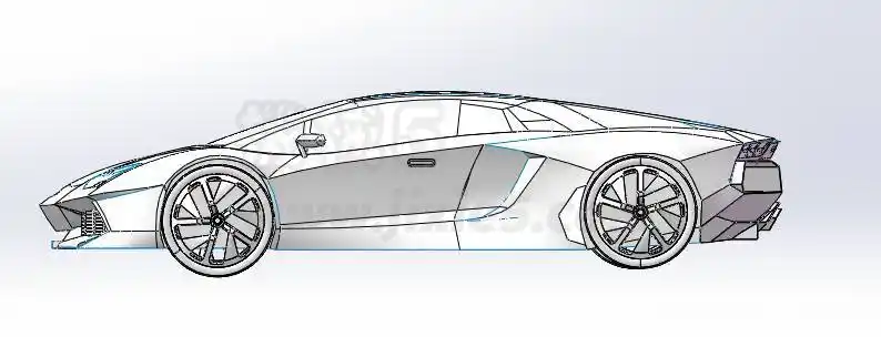 兰博基尼aventador模型图下载_通用格式igs,stp等_三维模型 - 机械5
