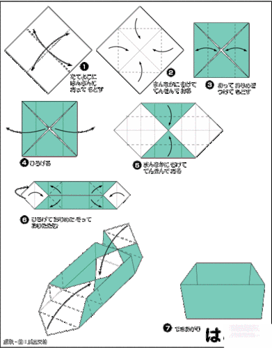简单纸盒礼物盒的折纸方法