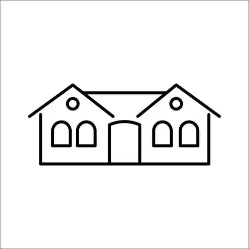 线条,房子,象征,白色背景,背景