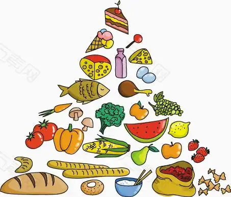 食物金字塔矢量