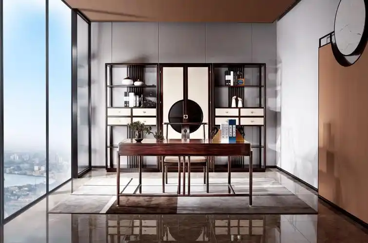 关于新中式书房的书柜的选购技巧和品牌推荐!_家具_设计_材质