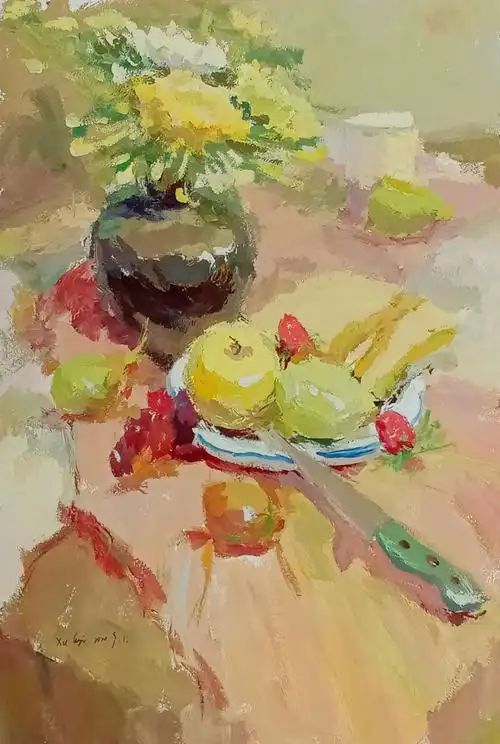 18创新美术班色彩静物作业结集———2020.9.12