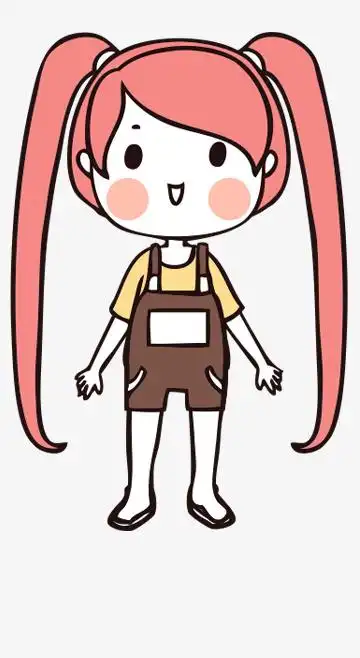 人物手绘插画可爱素材17