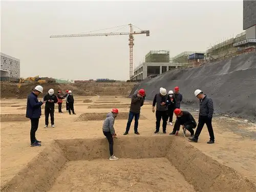 山东郓城提升项目人防工程基槽验收完成