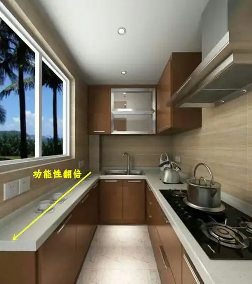 狭长型厨房如何设计定制窄柜实现储物翻身