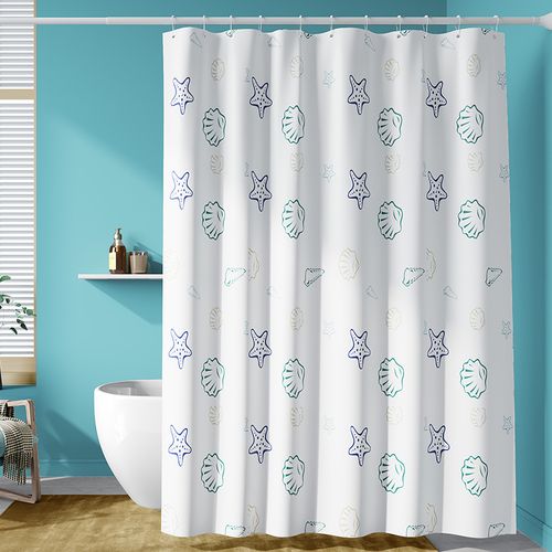 浴帘卫生间加厚防霉洗澡隔断淋浴间门帘子布防水浴帘