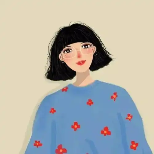 女生手绘头像性感成熟有味道