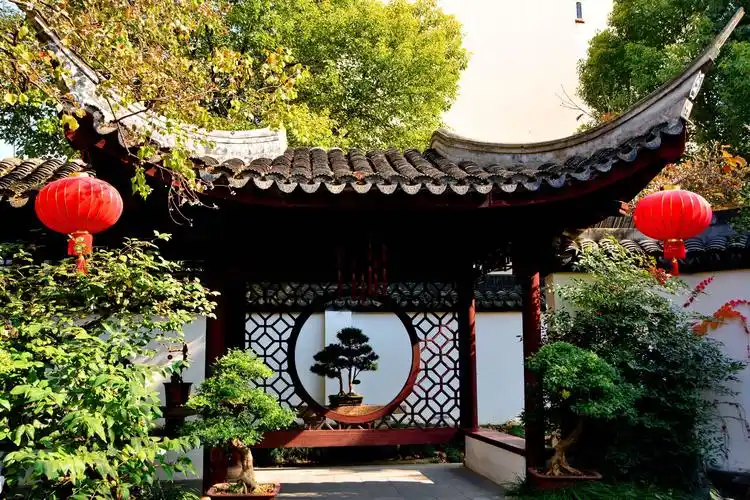 上海松江醉白池,方塔公园秋意正浓