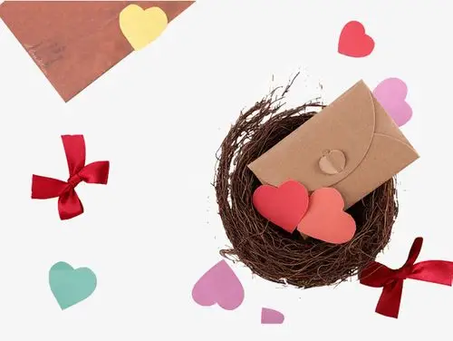 diy信封蝴蝶结【高清装饰元素png素材】-90设计