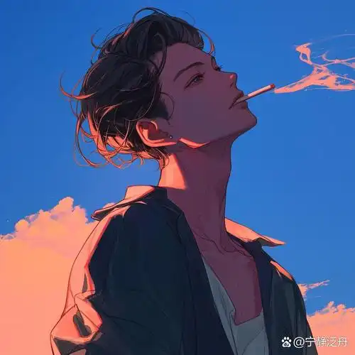 男生头像|抽烟男生