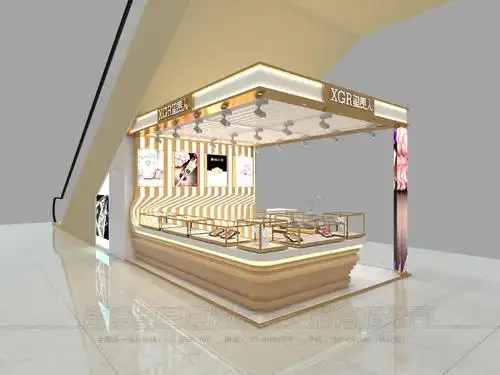 商场万达茂珠宝店设计 翡翠珠宝首饰展示柜 异形中岛柜精品玻璃柜