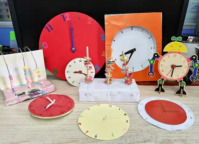 周江小学"巧手制学具,数学动起来"学具制作活动