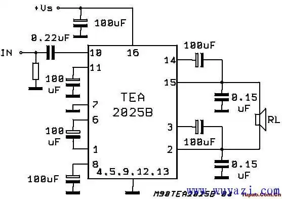 tea2025b功放电路图