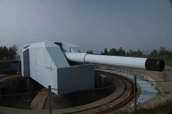 炮管里面能塞人:感受德国406毫米岸防炮之巨