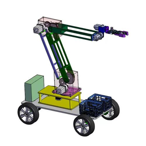 1626-苹果采摘机设计-水果果实采摘机器人机械手三维sw cad图说明