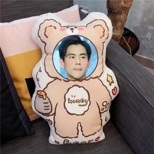 彭于晏人形抱枕定制照片diy异形靠垫枕头q版可爱公仔真人娃娃玩偶