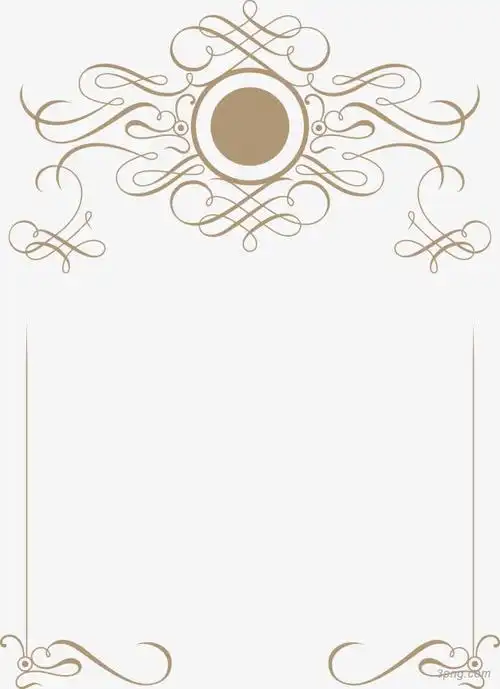 文字边框png素材透明免抠图片动植人物