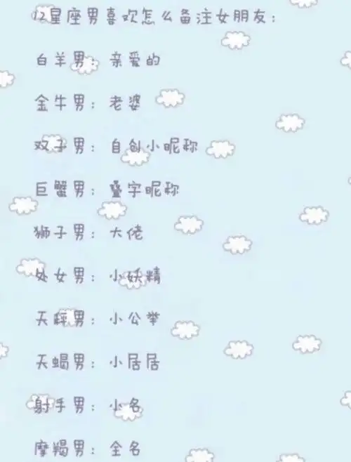 十二星座男喜欢怎么备注女朋友,射手座你是认真的吗