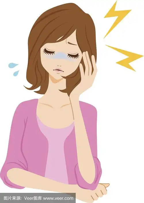 头痛的女人