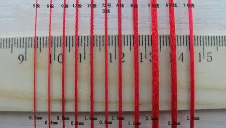 这条手链是玉线还是股线,是多粗的线 我知道珠子是4毫米和2毫米的