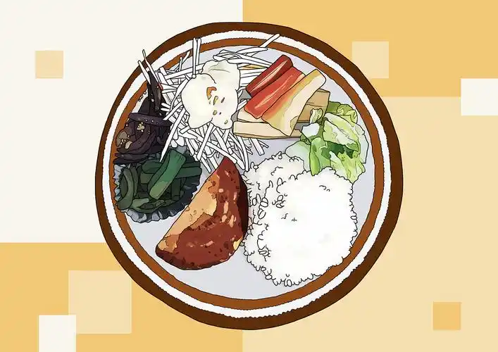 手绘练习便当美食三