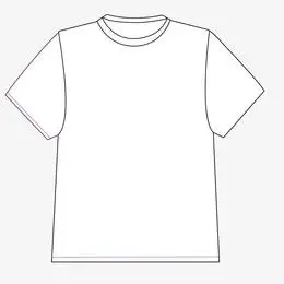 手绘空白t恤模板