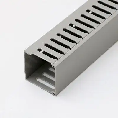 散卖银灰色60*60行线槽pvc布线槽走线槽电缆桥架c45导轨网线线槽