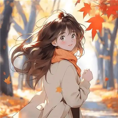 超精致唯美秋天女生动漫头像图片,任你选!(19张)-二次元cos分享次元吧