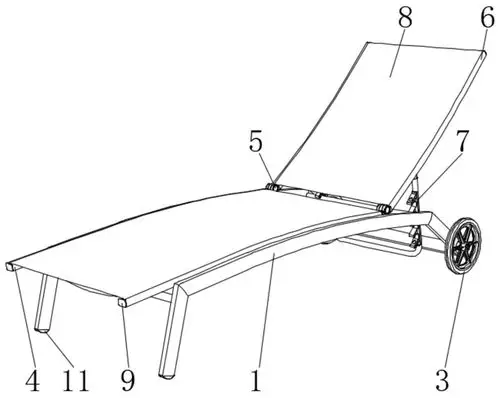 cn213046152u_一种靠背调节式躺椅