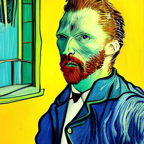 设计ui 设计规范ai 绘画表情包ppt模板梵高3d画#梵高#画室宣传梵高美