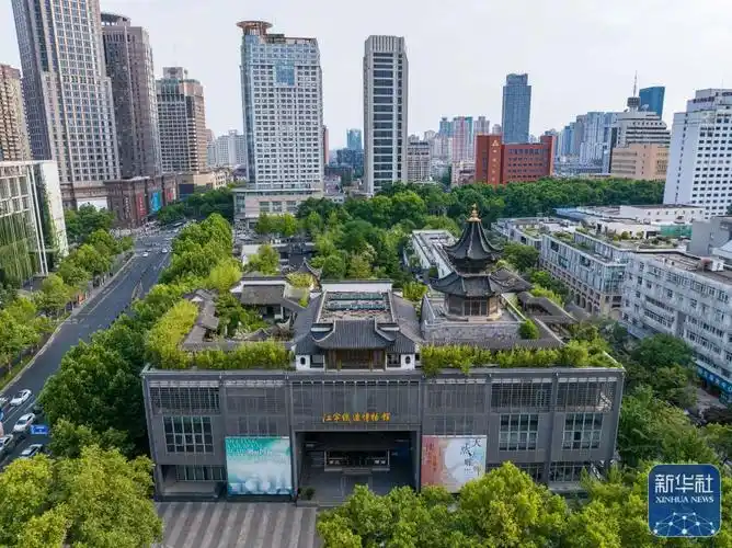 南京江宁织造博物馆(6月13日摄,无人机照片).