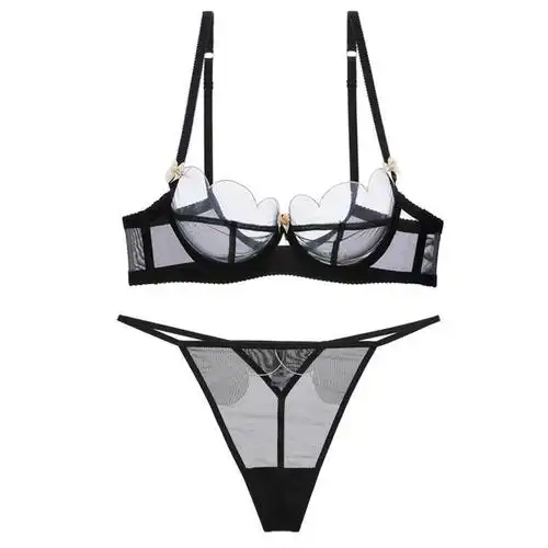 透明内衣内裤女套装