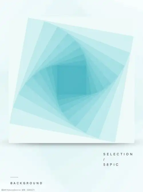 唯美梦幻简约风几何图形半透明叠加效果背景