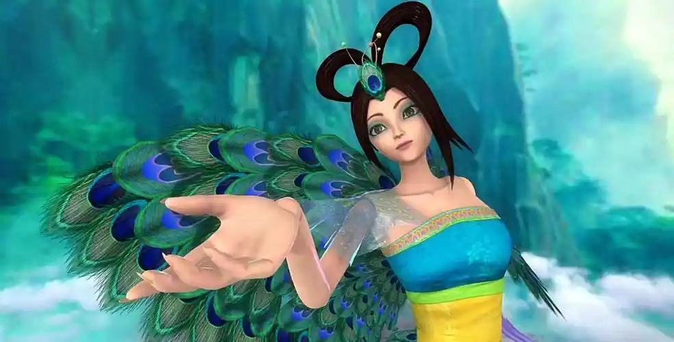 叶罗丽:同样都是蓝孔雀,有的造型古典端庄,有的造型性感妩媚_陈思思